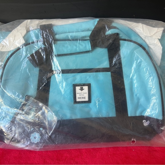 Handbags - Blue and Black Tote Bag